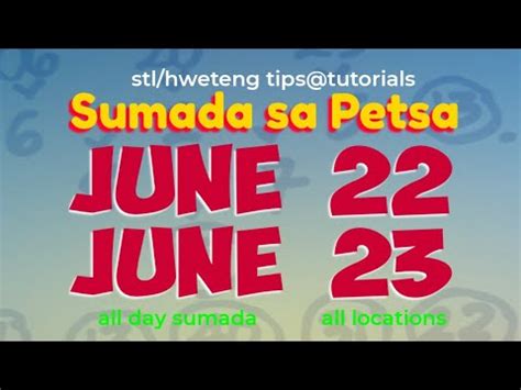 SUMADA SA PETSA/ JUNE 22 .